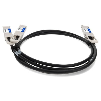AddOn Networks DAC-Q56DD-2Q56-2M-AO InfiniBand/fibre optic cable 78.7" (2 m) QSFP-DD 2xQSFP56 Black, Silver