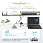 StarTech.com 102B-USBC-MULTIPORT laptop dock/port replicator Wired USB 3.2 Gen 2 (3.1 Gen 2) Type-C Gray