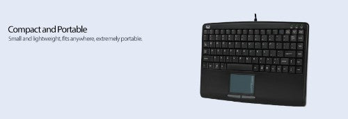 Adesso SlimTouch 410 keyboard USB QWERTY US English Black