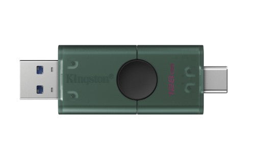 Kingston Technology DataTraveler DuoG2 USB flash drive 128 GB USB Type-A / USB Type-C 3.2 Gen 1 (3.1 Gen 1) Black, Green