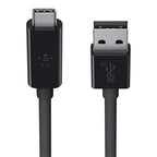 Belkin USB-A - USB-C, 0.9m USB cable USB 3.2 Gen 2 (3.1 Gen 2) 35.4" (0.9 m) USB A USB C Black