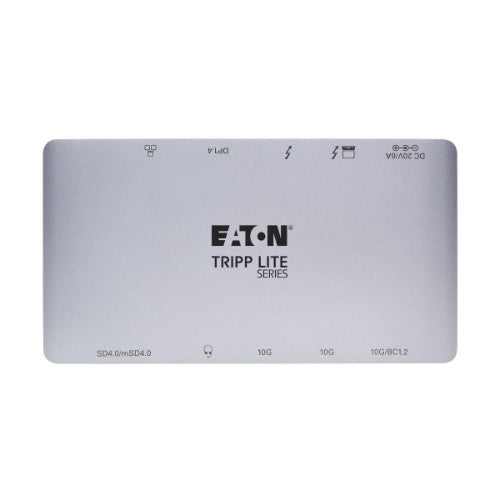 Tripp Lite MTB3-DOCK-03 laptop dock/port replicator Wired Thunderbolt 3 Black, Gray