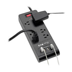 Tripp Lite TLP664USBB surge protector Black 6 AC outlet(s) 120 V 72" (1.83 m)