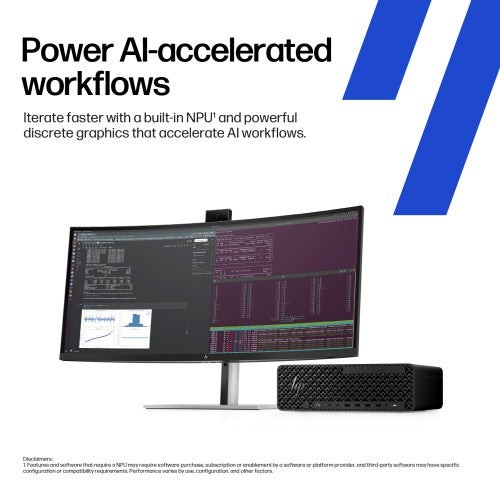 HP Z2 SFF G1i Wolf Pro Security Edition Intel Core Ultra 7 265K 32 GB DDR5-SDRAM 1 TB SSD NVIDIA RTX A1000 Windows 11 Pro Workstation AI Workstation, AI PC Black