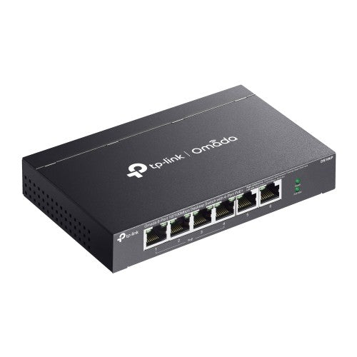 TP-Link Omada DS106P network switch Unmanaged Fast Ethernet (10/100) Power over Ethernet (PoE) Black