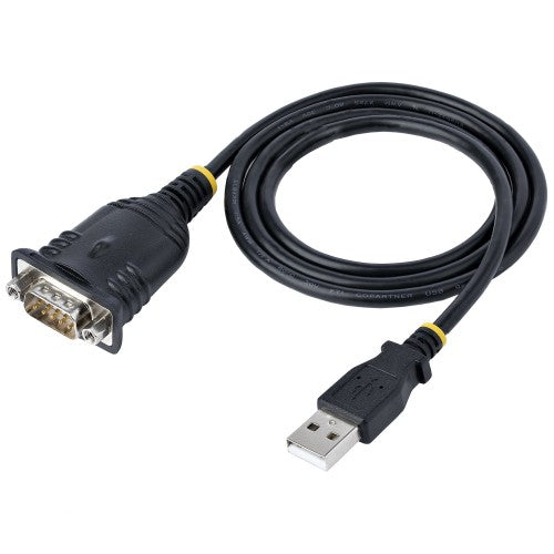 StarTech.com 1P3FP-USB-SERIAL cable gender changer DB-9 USB Type-A Black