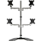 StarTech.com ARMQUADSS monitor mount / stand 32" Desk Black, Silver