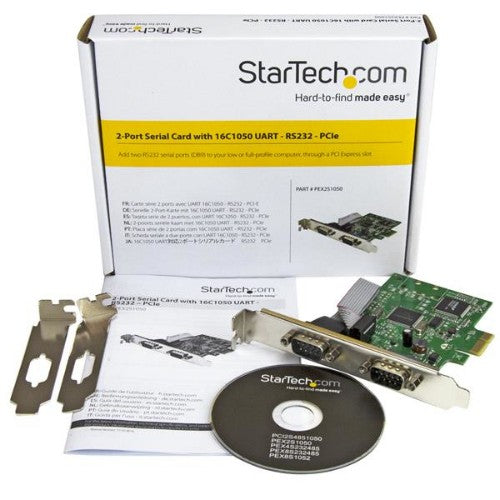StarTech.com PEX2S1050 interface cards/adapter Internal Serial