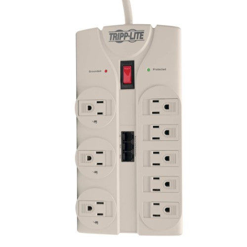 Tripp Lite TLP808TEL surge protector Gray 8 AC outlet(s) 120 V 95.7" (2.43 m)