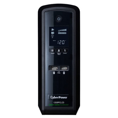 CyberPower CP1350PFCLCD uninterruptible power supply (UPS) Line-Interactive 1.35 kVA 810 W 10 AC outlet(s)