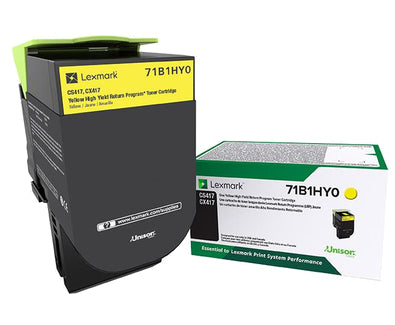 Lexmark 71B1HY0 toner cartridge 1 pc(s) Original Yellow