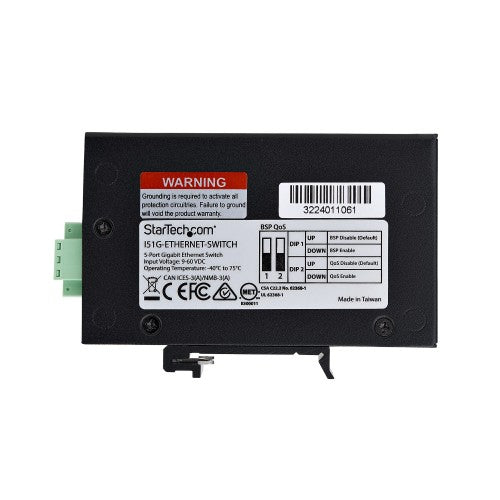 StarTech.com I51G-ETHERNET-SWITCH network switch Unmanaged Gigabit Ethernet (10/100/1000) Black
