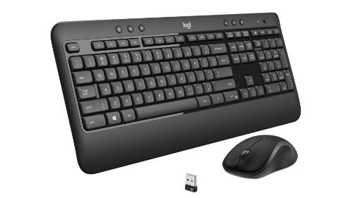 Logitech 920-008672 keyboard Mouse included Universal RF Wireless QWERTY French Black, White