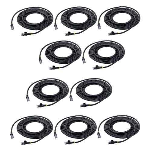 StarTech.com N6PATCH15BK10PK networking cable Black 181.1" (4.6 m) Cat6 U/UTP (UTP)