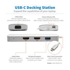 Tripp Lite U442-DOCK12-S laptop dock/port replicator USB 3.2 Gen 2 (3.1 Gen 2) Type-C Silver