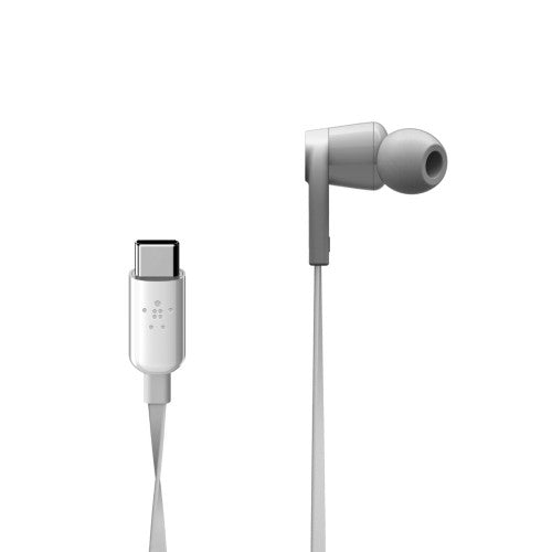Belkin ROCKSTAR Headset Wired In-ear Calls/Music USB Type-C White