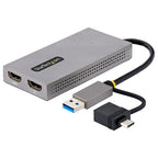 StarTech.com 107B-USB-HDMI USB graphics adapter 3840 x 2160 pixels Gray