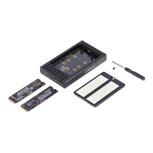 StarTech.com 2M2DC-NVME-ENCLOSURE storage drive enclosure SSD enclosure Black M.2