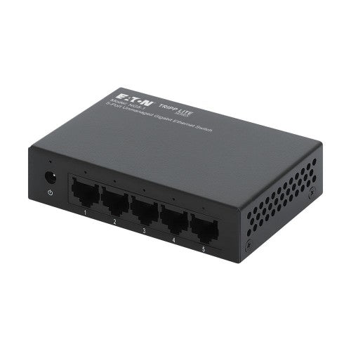 Eaton NG5-1 network switch Unmanaged Gigabit Ethernet (10/100/1000) Desktop/Wall-Mounting Black