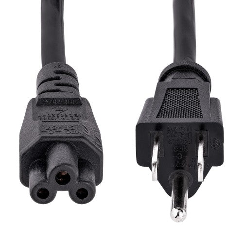 StarTech.com PXT101NB3S power cable Black 70.9" (1.8 m) NEMA 5-15P C5 coupler