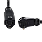 StarTech.com PAC101R1 power cable Black 11.8" (0.3 m) NEMA 5-15P NEMA 5-15R