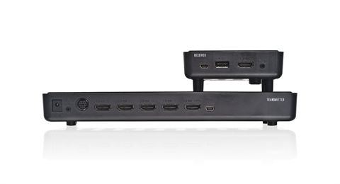 iogear GWHDMS52 AV extender AV transmitter & receiver Black