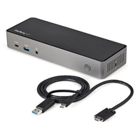 StarTech.com DK31C3HDPD laptop dock/port replicator Wired USB 3.2 Gen 2 (3.1 Gen 2) Type-C Black, Gray