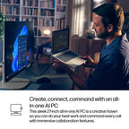 HP EliteStudio 8 G1i AI PC Wolf Pro Security Edition Intel Core Ultra 7 265 27" 2560 x 1440 pixels Touchscreen All-in-One PC 32 GB DDR5-SDRAM 1 TB SSD Windows 11 Pro Wi-Fi 7 (802.11be) Silver