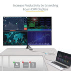 StarTech.com USB32HD4 USB graphics adapter 1920 x 1080 pixels Gray