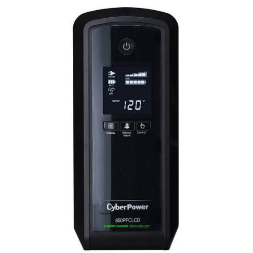 CyberPower CP850PFCLCD uninterruptible power supply (UPS) Line-Interactive 0.85 kVA 510 W 10 AC outlet(s)