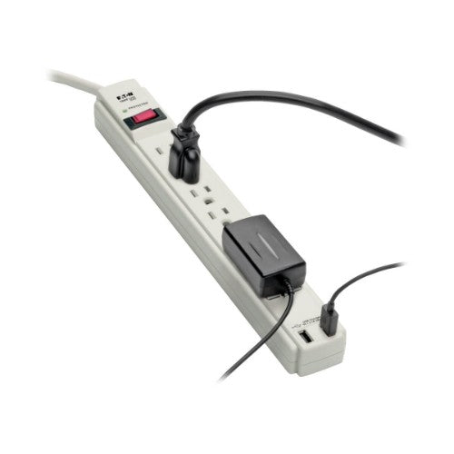 Tripp Lite TLP606USB surge protector Gray 6 AC outlet(s) 120 V 72" (1.83 m)