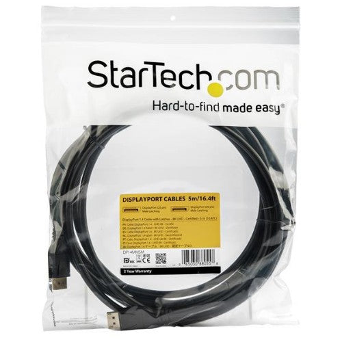 StarTech.com DP14MM5M DisplayPort cable 196.9" (5 m) Black