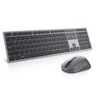 DELL KM7321W keyboard Mouse included Office RF Wireless + Bluetooth Gray, Titanium