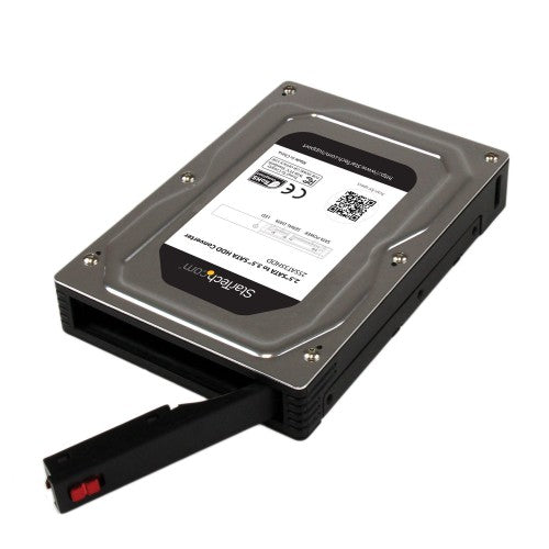 StarTech.com 25SAT35HDD drive bay panel 3.5" Storage drive tray Black, Silver