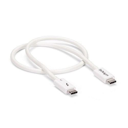 StarTech.com TBLT34MM50CW Thunderbolt cable 19.7" (0.5 m) 40 Gbit/s White