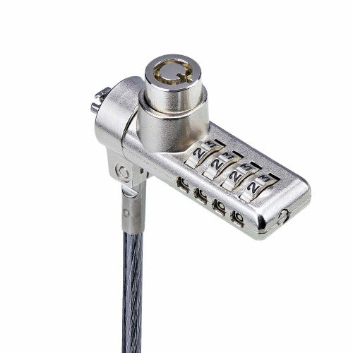 StarTech.com DUALKA10-LAPTOP-LOCK cable lock Black, Steel 78.7" (2 m)