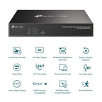 TP-Link VIGI NVR1004H-4P network video recorder Black