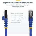 StarTech.com NLBL-3F-CAT8-PATCH networking cable Blue 36" (0.914 m) S/FTP (S-STP)