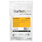 StarTech.com RUSB2CC2MW USB cable USB 2.0 78.7" (2 m) USB C White