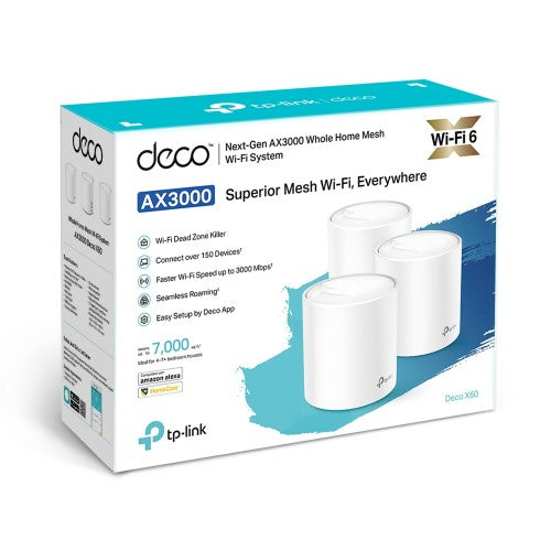 TP-Link Deco X60 Dual-band (2.4 GHz / 5 GHz) Wi-Fi 6 (802.11ax) White 2 Internal