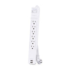 CyberPower CSP606U42A surge protector White 6 AC outlet(s) 125 V 70.9" (1.8 m)