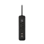 Tripp Lite TLP206USB surge protector Black 2 AC outlet(s) 110 - 125 V 72" (1.83 m)
