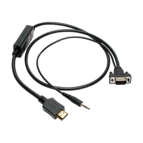 Tripp Lite P566-006-VGA-A video cable adapter 70.9" (1.8 m) HDMI HD15 + 3.5 mm Black