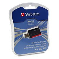 Verbatim 98538 card reader USB 3.2 Gen 1 (3.1 Gen 1) Black, Red