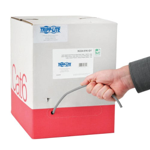 Tripp Lite N224-01K-GY networking cable Gray 12000" (304.8 m) Cat6
