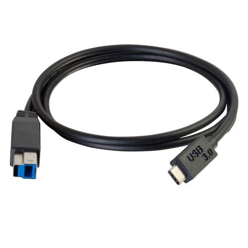 C2G 6ft, USB 3.0 Type C, USB B USB cable USB 3.2 Gen 1 (3.1 Gen 1) 72" (1.83 m) USB C Black
