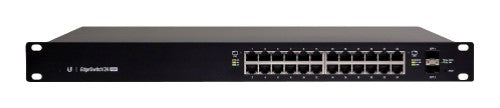 Ubiquiti ES-24-500W network switch Managed L2/L3 Gigabit Ethernet (10/100/1000) Power over Ethernet (PoE) 1U Black