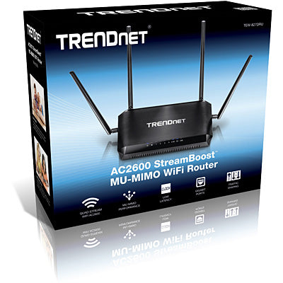 Trendnet AC2600 StreamBoost wireless router Gigabit Ethernet Black