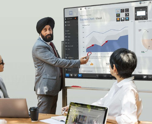 Sharp 4TB80CT1U interactive whiteboard 80.5" 3840 x 2160 pixels Touchscreen Black HDMI