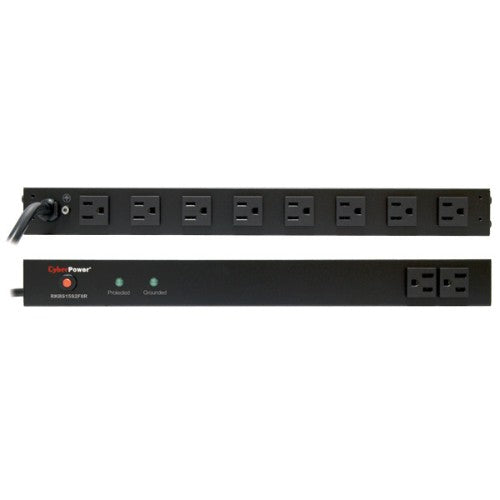 CyberPower RKBS15S2F8R surge protector Black 10 AC outlet(s) 120 V 179.9" (4.57 m)